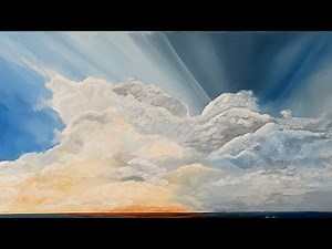 comment faire de beaux nuages en acrylique