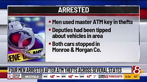Four men arrested after ATM thefts across several states