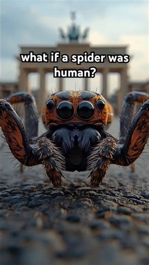 What if a spider was human? #animalsashumans #humanversion #viral #aiart #spider #aishorts