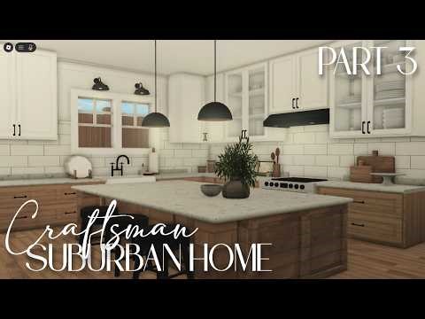 Bloxburg speedbuild: Craftsman Suburban Home | Part three