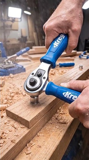This Kreg Ratchet Tool Makes Woodworking WAY Easier! #Shorts #tools #woodworking