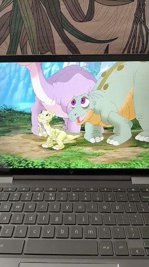 the land before time the Great Day of the flyers ducky says that she dosent see anything