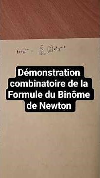 Combinatorial Proof of Newton's Binomial Formula - Part 1