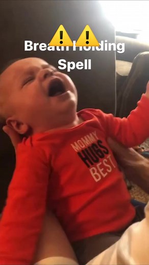 BREATHE HOLDING SPELL (or "attacks") is common in children aged 6 months to six years. When your child holds their breath, it is often called a spell. 🌟 Breathe-holding spell may happen after a child becomes upset or injuries themselves for example after a minor bump or fright. 🌟 The reaction is caused by either a change in the child's usual breathing pattern, a brief slowing of their heart rate or a combination of two. 🌟 Observe the child during the spell and keep their head, arms and legs a