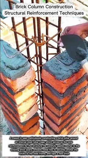 Brick Column Construction Structural Reinforcement Techniques