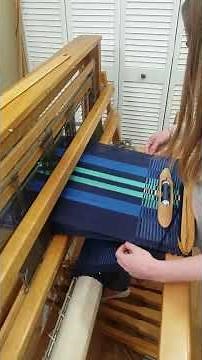 Weaving a Warp Faced Rep Weave Runner