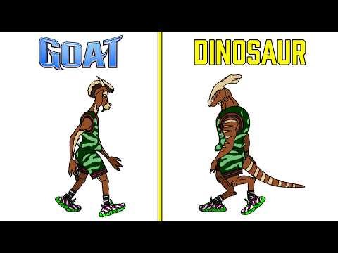 What if GOAT characters were DINOSAURS 🐐🦖