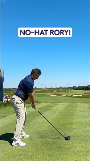 Rory plays without a hat at U.S. Open 👀