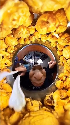 ASMR EATING popcorn 360° GoPro camera