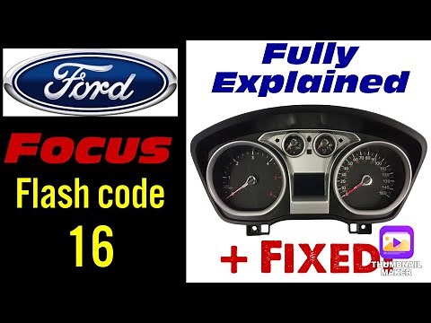 Ford Focus Flash code 16 explained, diagnosed & Fixed ECU not communicating with diagnostic no start