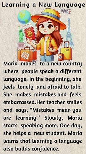 Learning a New Language 🌍 | Short English Story | Easy English for Beginners