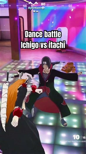 Dance battle Ichigo 🆚 Itachi #fortnite #dancebattle #ichigokurosaki #itachiuchiha #shorts