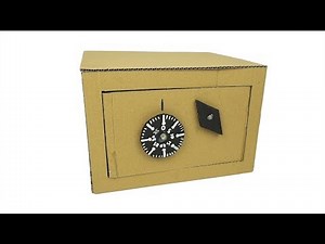 How to Make Safe with Combination Lock from Cardboard