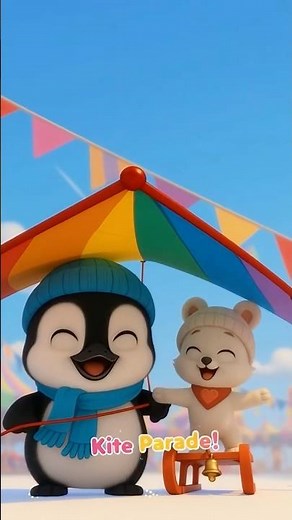 Sky-Sled Kite Dash! 🪁❄️ Kai & Tiko’s Rainbow Run