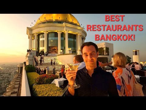 Where to Eat in Bangkok! Best Restaurants & Rooftop Bars! Food Tour in Bangkok, Thailand!