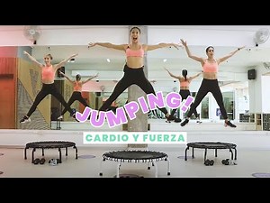 Clase de Jumping en Trampolín con FIT 7/8 I Divertida rutina en mini trampolín de cardio y fuerza