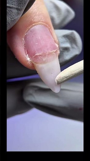 Broken Nail in the Middle? Fix PolyGel, Dual Forms &#nails #nailart
