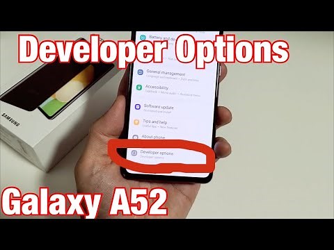 Galaxy A52: How to Enable Developer Options Mode