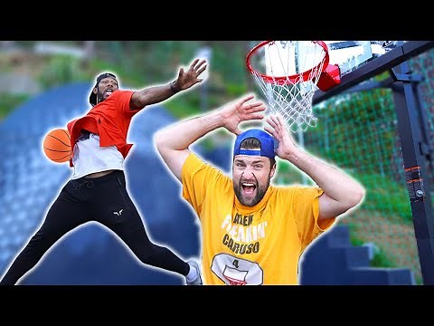 2v2 LOW RIM Full Court Basketball (CRAZY DUNKS!!) w/ Josh Horton, Chris Staples and Austin Mills