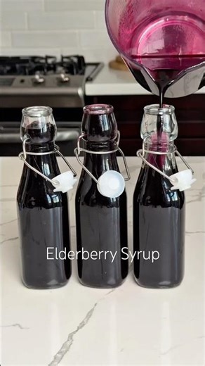 Homemade Elderberry Syrup #juicing #immuneboost #immunity
