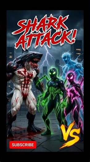 Massive Monster Fight 💥 Water Human vs Shark Beast (Cinematic) #shorts