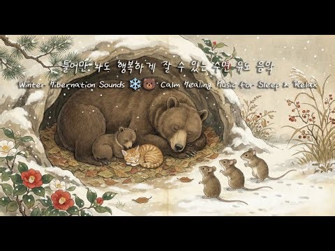 Winter Hibernation Sounds ❄️🐻 Calm Healing Music for Sleep & Relax