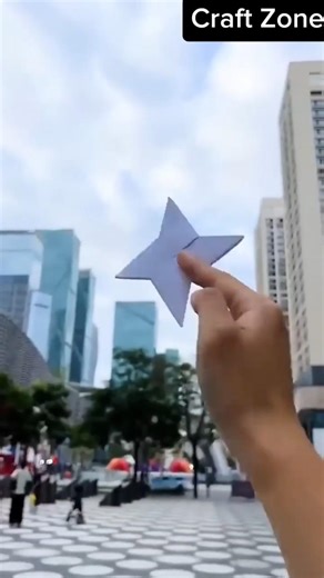 How to Make A New Paper Ninja Star ⭐️ - Homemade Easiest Ninja Star Paper Folding Trick #shorts