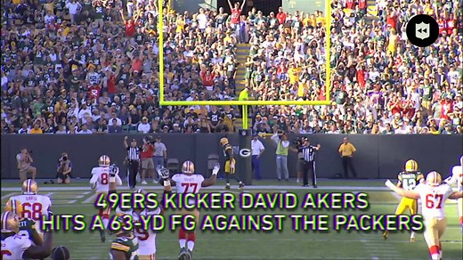 This Day in History: San Francisco David Akers' 63-yard field goal