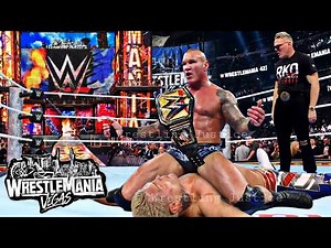 Randy Orton Vs Cody Rhodes Undisputed Championship Match WWE WrestleMania 42 Highlights