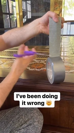 Wes & Alison’s Lifehacks 😱🤯 on Instagram: "Tape tip you should know 😱 #packingtips #diytips #lifehacks"
