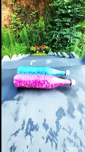 Glass Bottle Breaking 🍾🎨🔥| Crushing Things #shorts #asmr #satisfying #glassbottle #breaking #sound