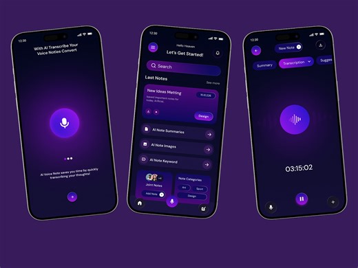 Al Voice Note Mobile App