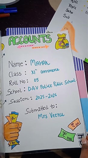 #simple and easy accountancy project file idea # class 11