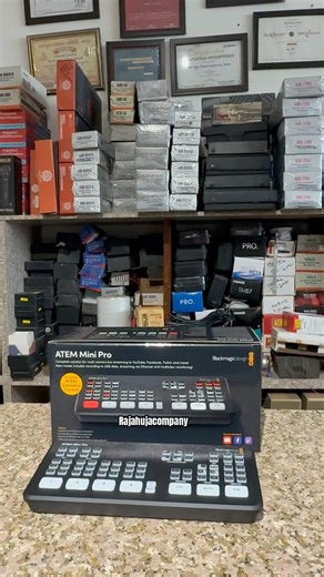 ATEM mini pro || live streaming switcher || #livestream #atemminipro #atemmini #rajahujacompany