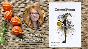 A Christmas Card Featuring Starr – with Tracey Dutton In today’s tutorial, Tracey Dutton showcases her enchanting fairy stamp, Starr, in a beautifully simple Christmas card design. The clean background allows the exquisite detail of the stamp to truly shine, while a palette of Kuretake Clean Colour pens brings the artwork to life. A magical sprinkling of holographic glitter adds just the right amount of festive sparkle to complete the piece. To discover the techniques and products Tracey used in