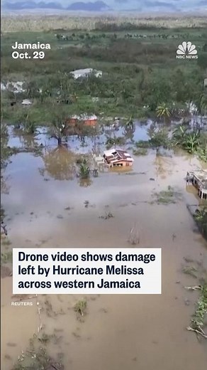 Drone video shows damage left by Hurricane Melissa across western Jamaica