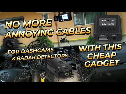 How to Use a Dongar from FITDVR to Power Dashcams and Radar Detectors from Rain Sensor