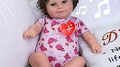 JIZHI 3 In1 Interactive Reborn Baby Dolls with Breathe Heartbeat Coos, Soft Smiling Realistic Baby Doll Real-Life Baby Dolls for 3+ Years Old