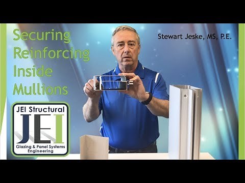Securing Reinforcing Inside Mullions For Glazing Contractors