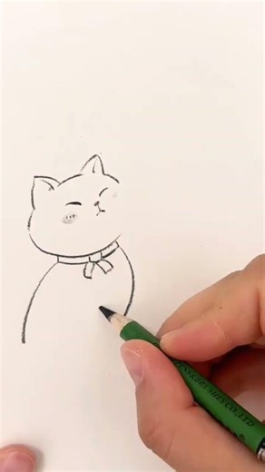 Two little ones with love #drawingpracticecheckin #doodlingforabeginnerartist #simplesketchofakitten