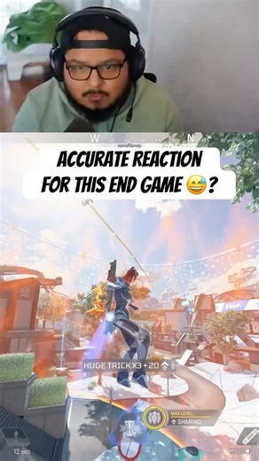 Accurate reaction for this end game 😅? #apexlegends