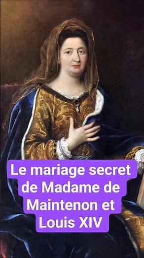 The secret marriage of Madame de Maintenon and Louis XIV 👰💍 #History #LouisXIV #MadameDeMaintenon