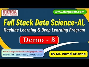 Full Stack Data Science tutorials || Demo - 3 || by Mr. Vamsi Krishna on 11-06-2025 @9AM IST