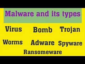 Malware and its types | Virus, Worms, Trojan, Spyware, Adware, Bomb | What is malware & its types