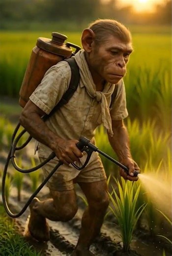 Hard Working Monkey Emotional Short Story #viral #shorts #monkey