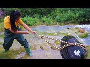 Adventure collecting pearls in the rapids, collecting many unparalleled treasures from giant clams