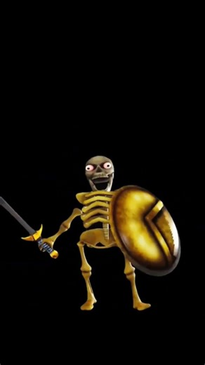 Skeleton with shield (free edition) #skeleton #funny #roblox