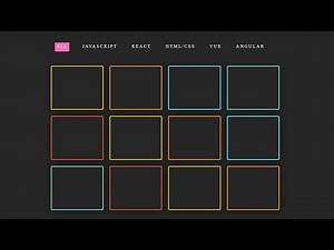 Make Animated Section Tabs With CSS | Pure CSS Tabs