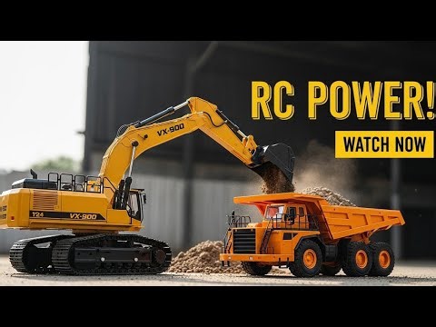 Ultimate RC Construction Battle Excavator Meets Bulldozer in Traction Test