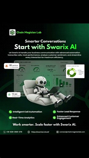 Every call is a business opportunity and swarix ai helps you make the most of it. #aiautomation